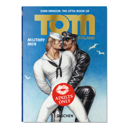 Cover des Buches The Little Book of Tom Military Men mit militärischen Figuren von Tom of Finland