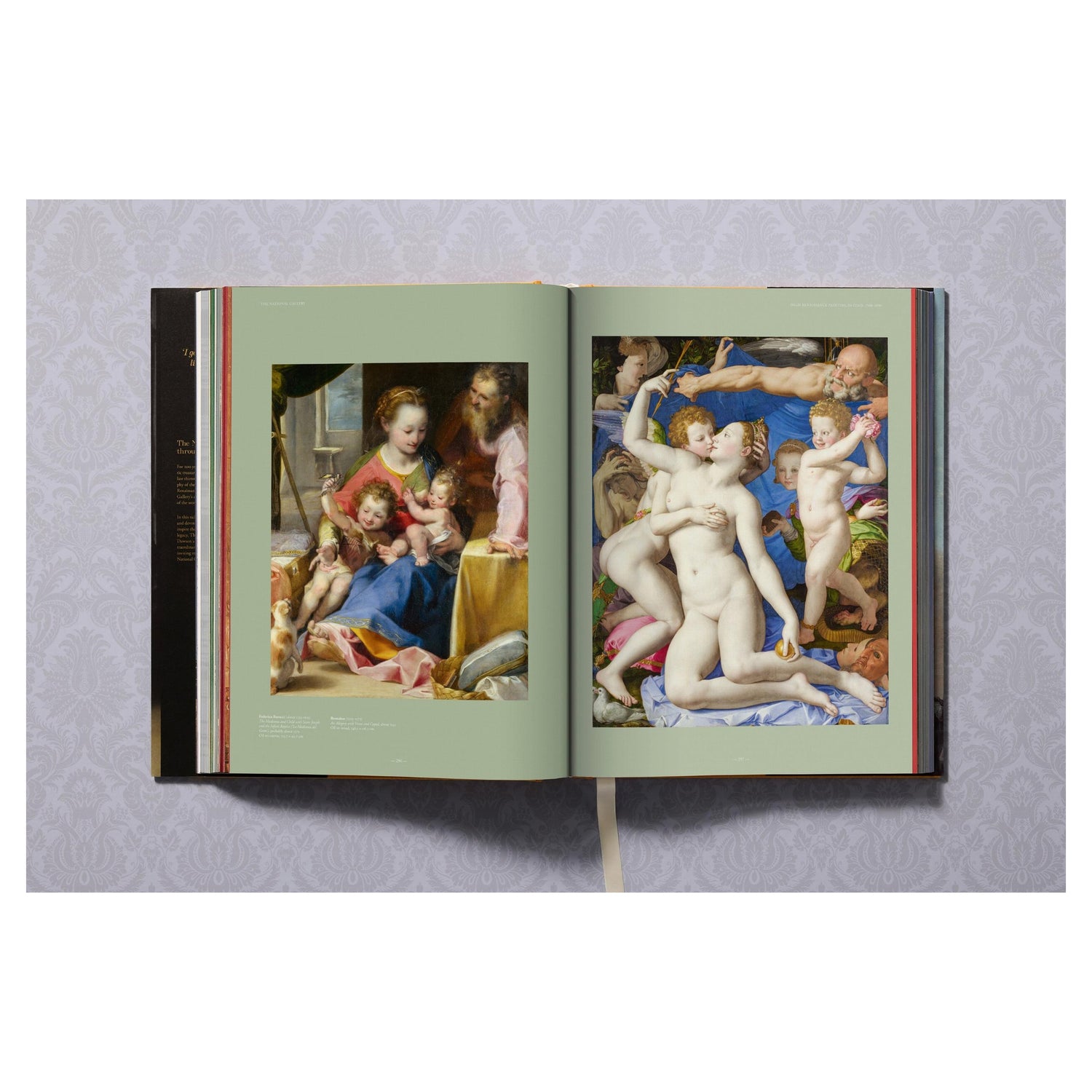 Präsentation eines Werkes von Morisot im Bildband der National Gallery London

