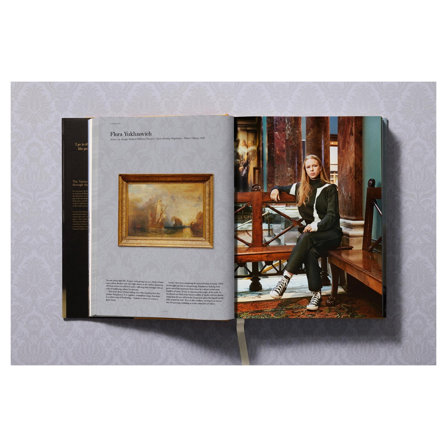 Detailaufnahme eines Gemäldes in THE NATIONAL GALLERY Buch