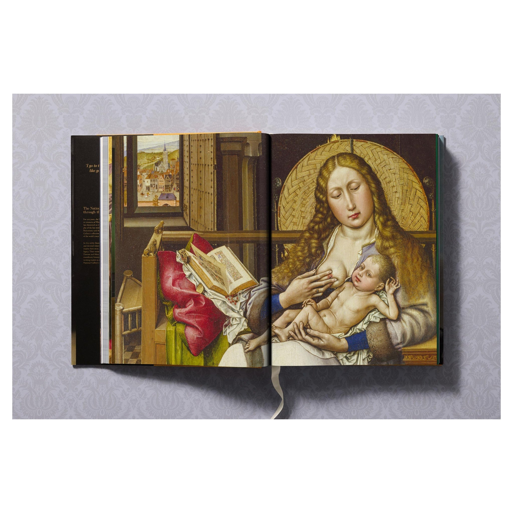 Offenes THE NATIONAL GALLERY Buch mit Claude Monet