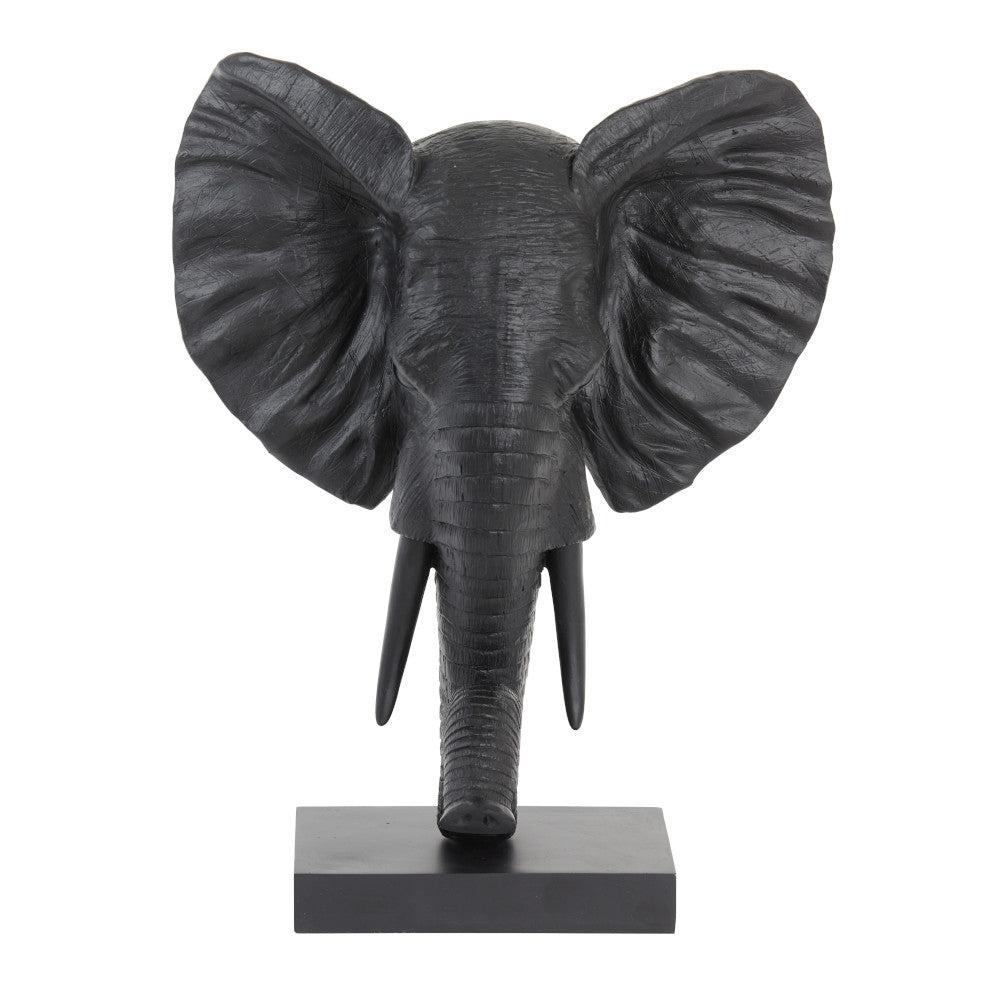 Tierfigur ELEPHANT matt schwarz