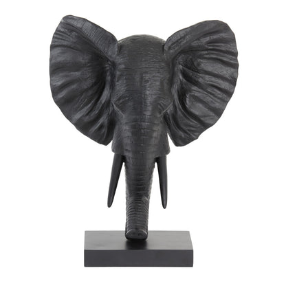 Tierfigur ELEPHANT matt schwarz
