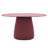 Cobble Table TOP 135, für drinnen & draußen in rot
