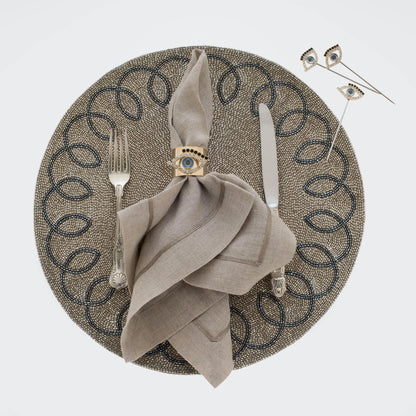 Tischdekoration Serviettenring Evil Eye