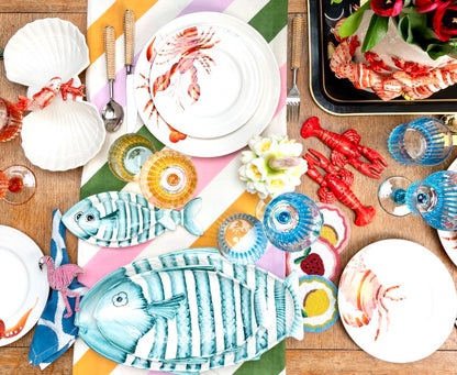 Salero y pimentero "Langosta" de cerámica