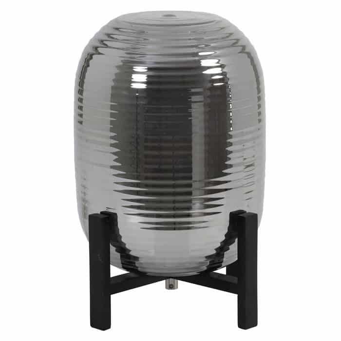 Tischlampe NIBALI Glas smoke