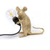 Tischlampe MOUSE sitzend gold