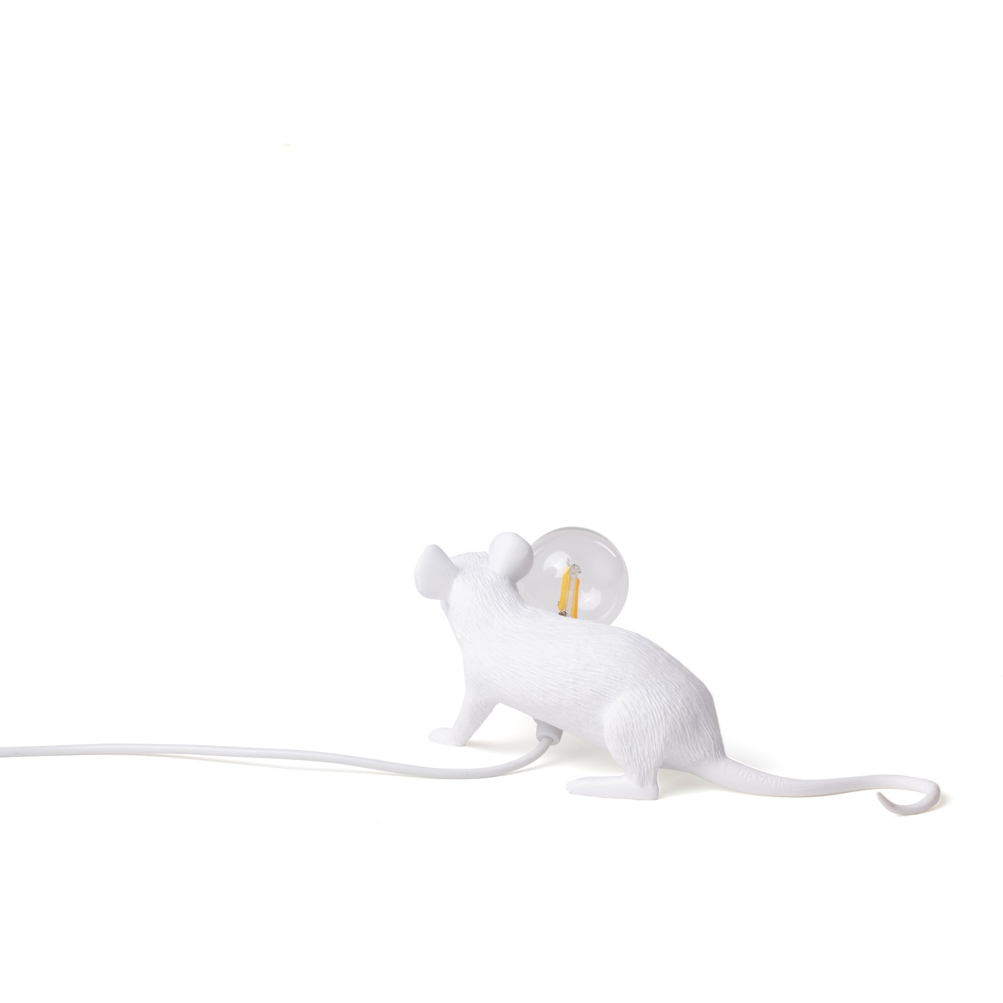 Tischlampe MOUSE LOP weiß von Seletti – ikonisches Design mit spielerischem Charme