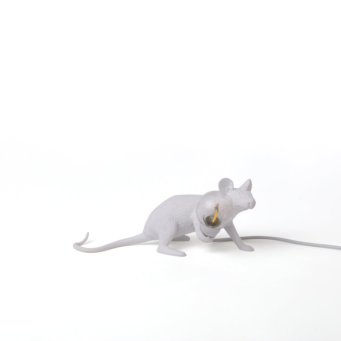 Tischlampe MOUSE LOP weiß von Seletti – ikonisches Design mit spielerischem Charme