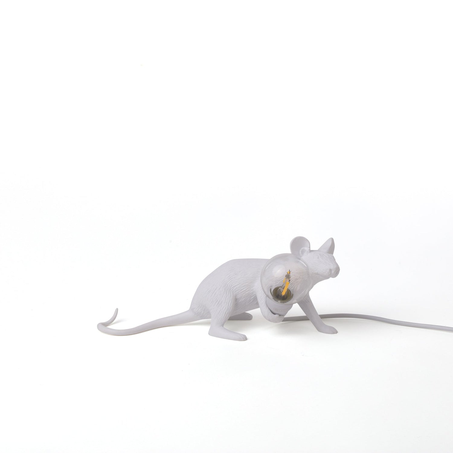 Tischlampe MOUSE LOP weiß von Seletti – ikonisches Design mit spielerischem Charme