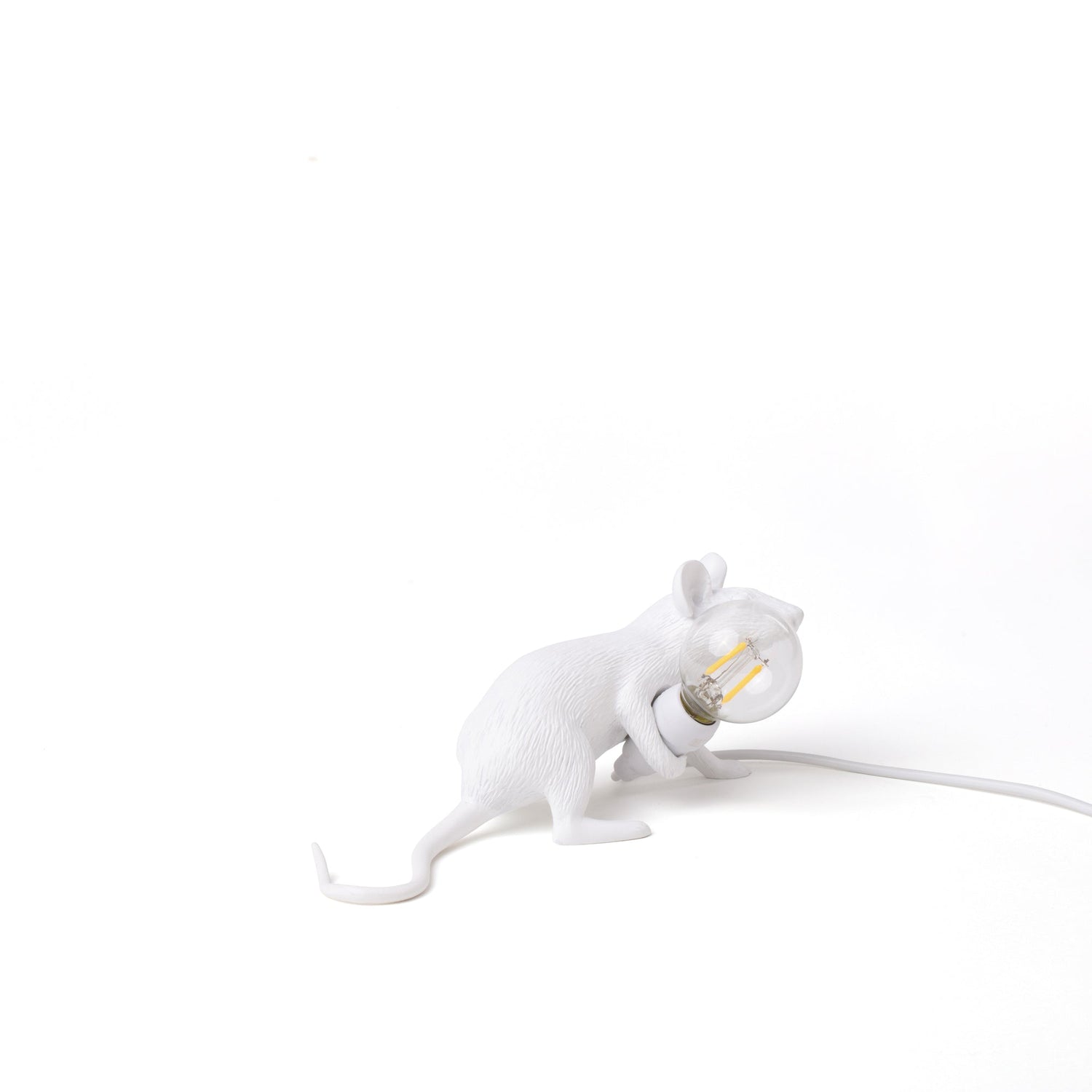 Tischlampe MOUSE LOP weiß von Seletti – ikonisches Design mit spielerischem Charme