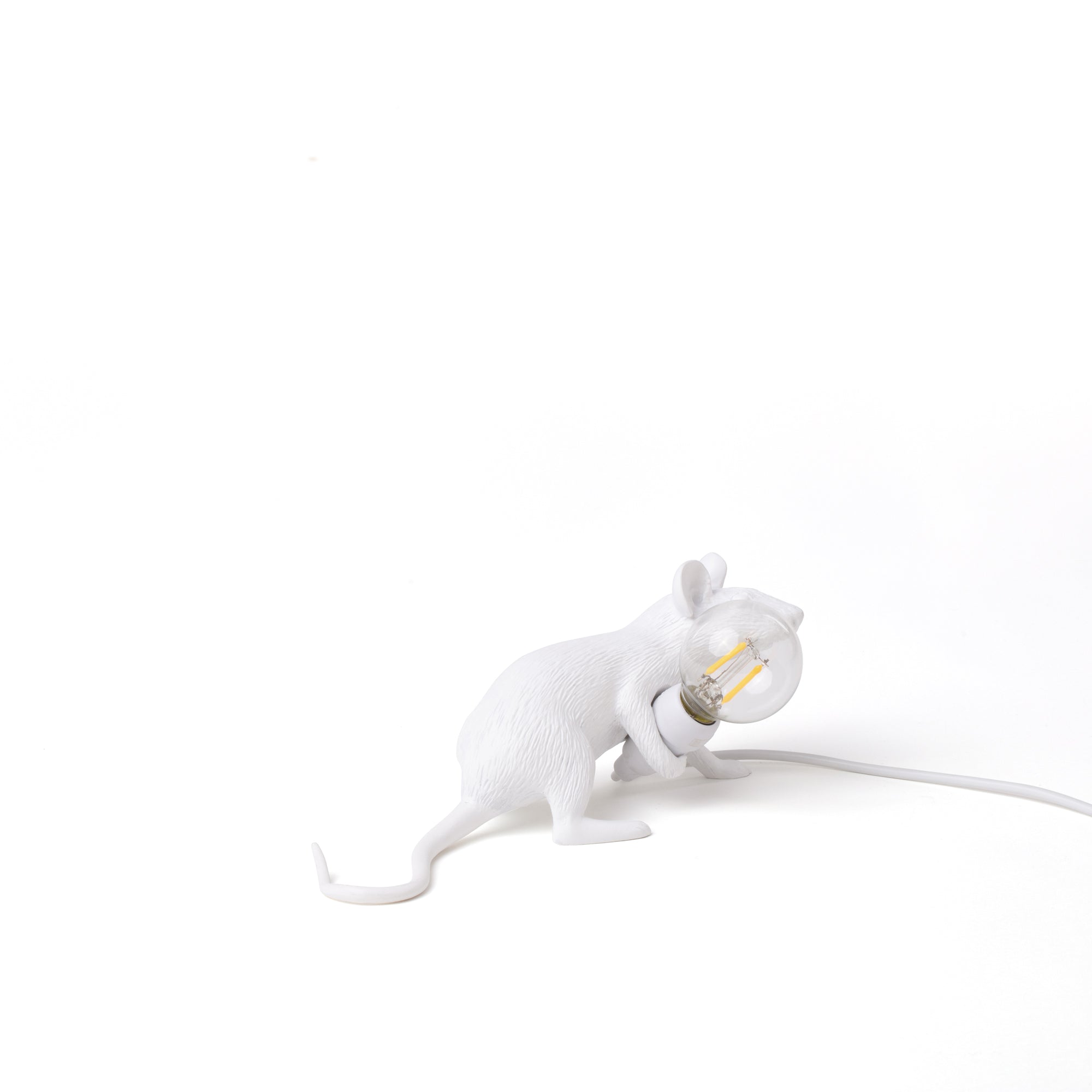 Tischlampe MOUSE LOP weiß von Seletti – ikonisches Design mit spielerischem Charme