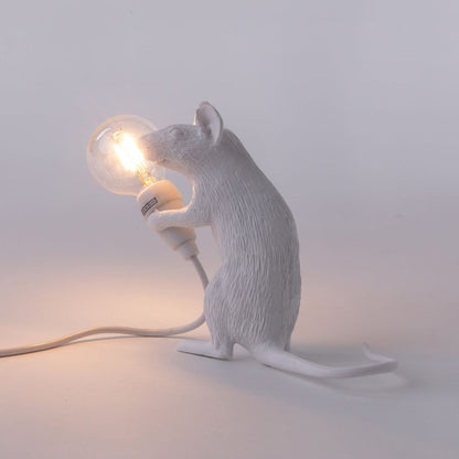 Stehende Maus als Tischlampe