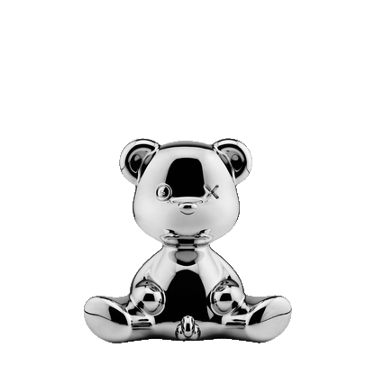 Tischlampe TEDDY BOY in Silber von QEEBOO