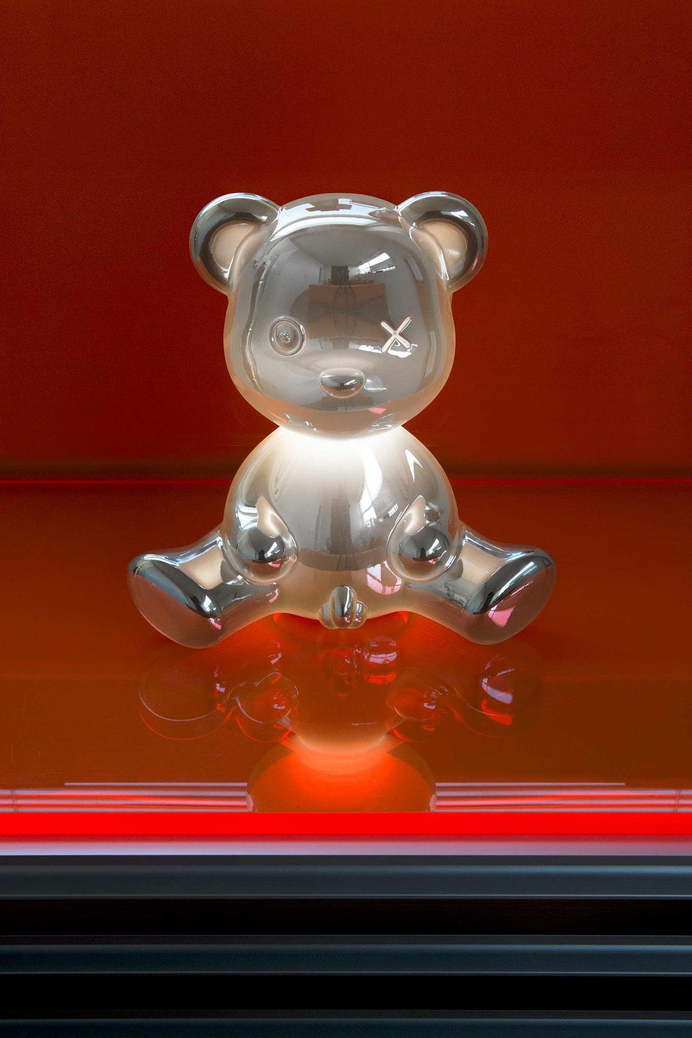 Tischlampe TEDDY BOY in Silber von QEEBOO