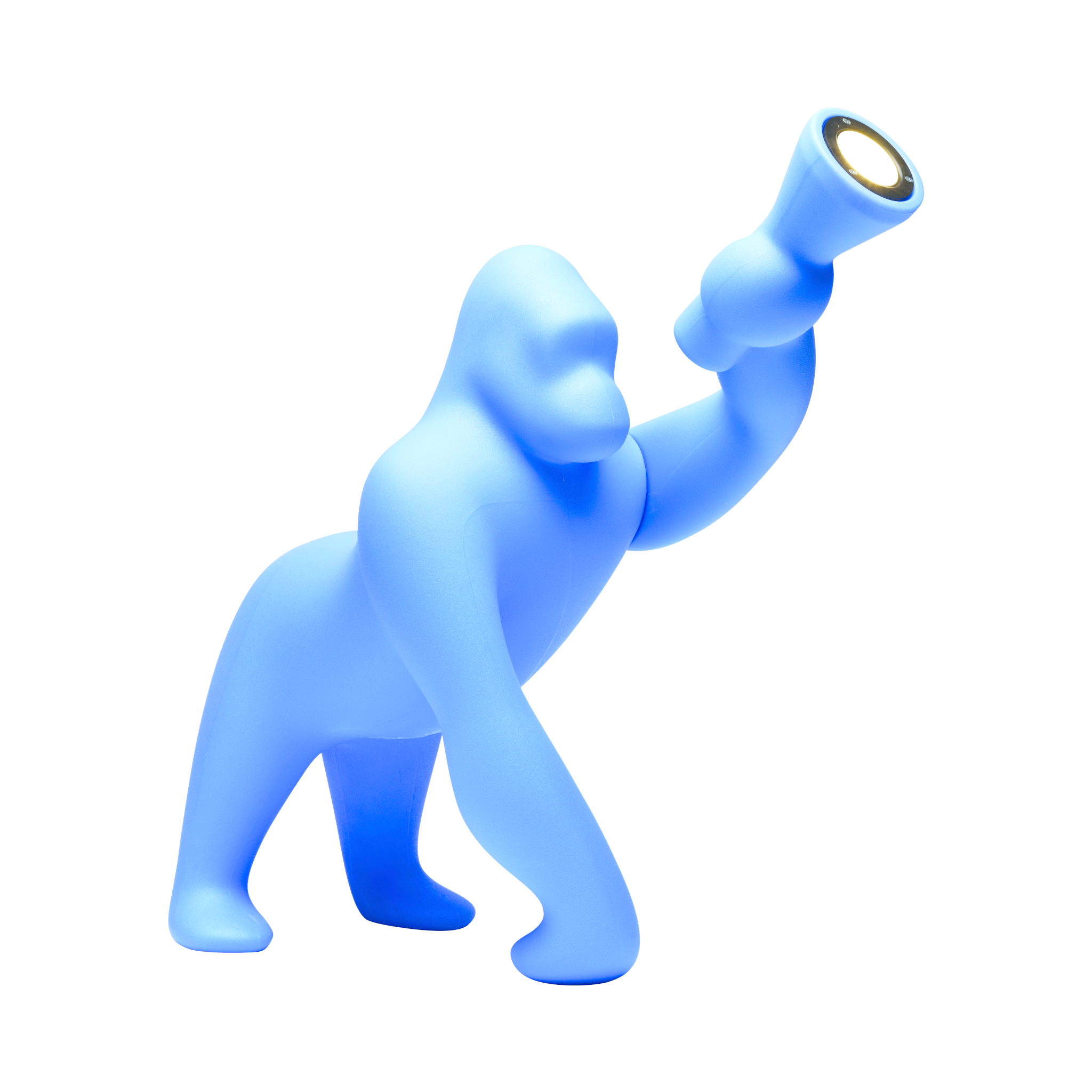 Qeeboo Leuchte mit verstellbarem Lichtarm in Hellblau