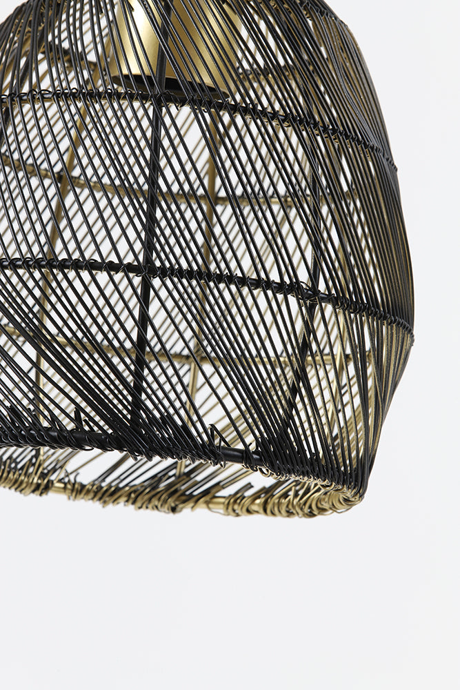 Tischleuchte MEYA in matt schwarz und gold der Marke Light &amp;amp; Living