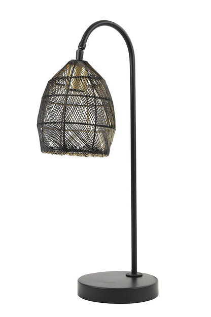Tischleuchte MEYA in matt schwarz und gold der Marke Light &amp;amp; Living