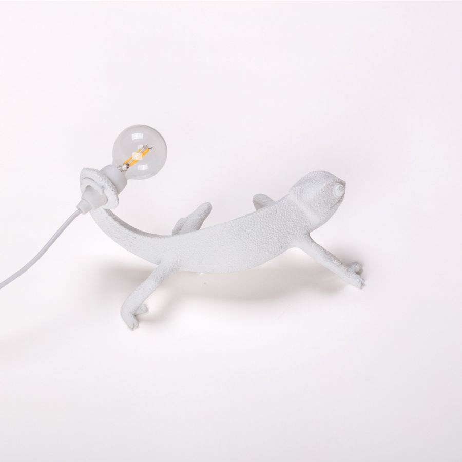 Tischlampe CHAMELEON weiß mit USB