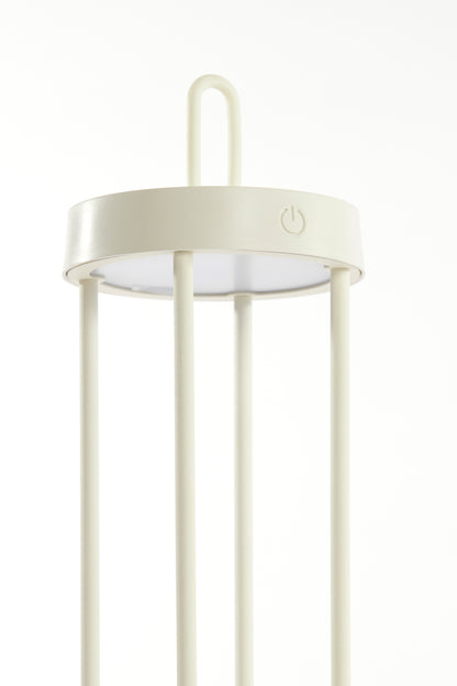 LED table lamp ISALO, Ø13x50 cm cream
