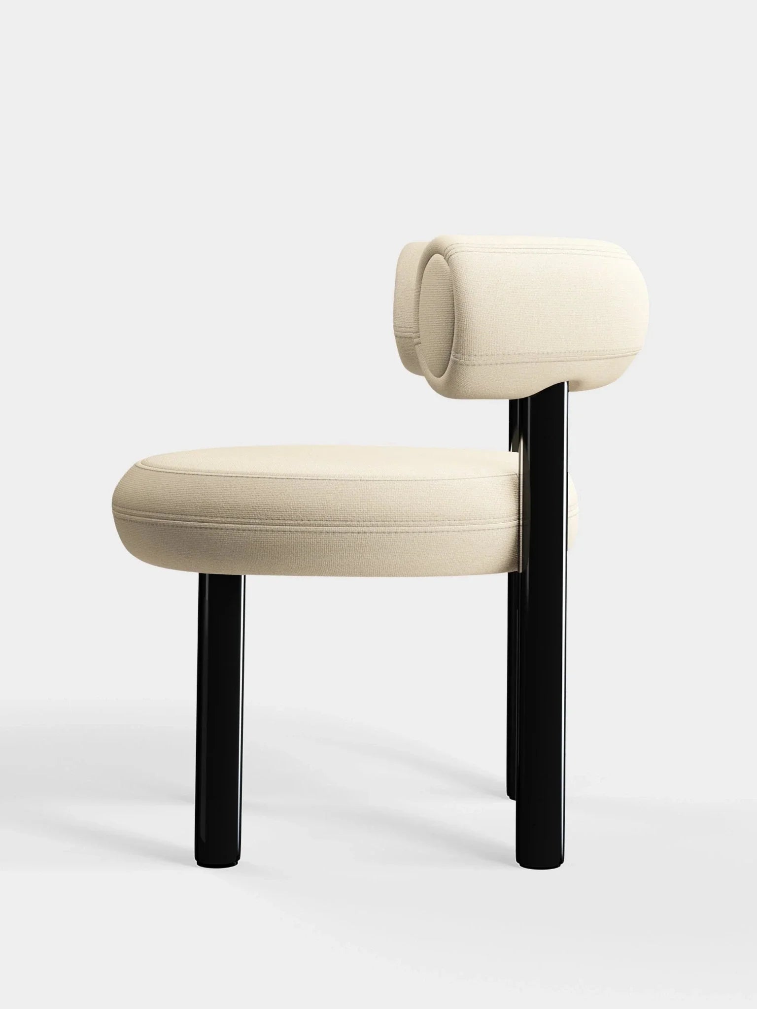 Weisser Designerstuhl