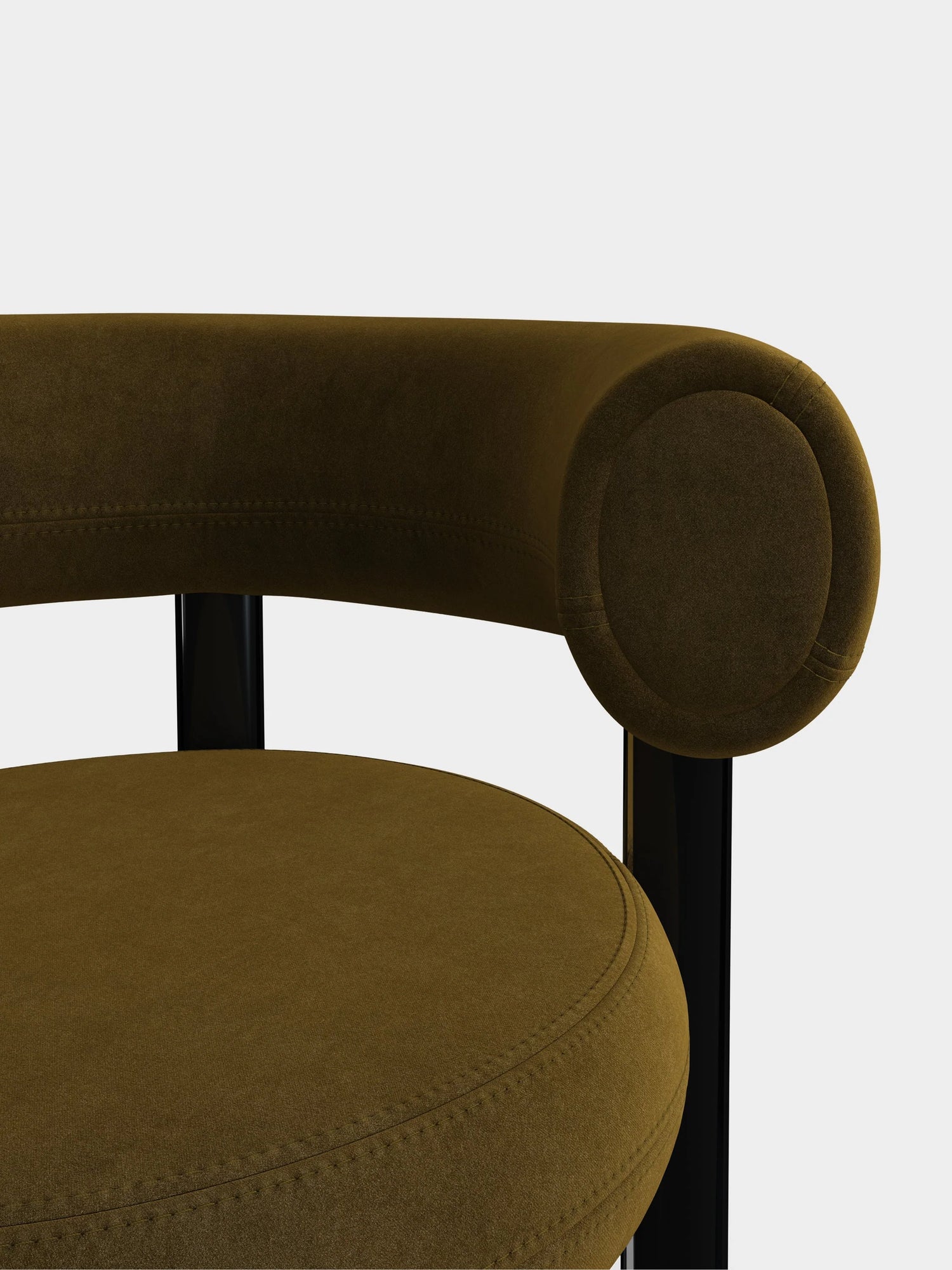 Grüner Designerstuhl von Tom Dixon 