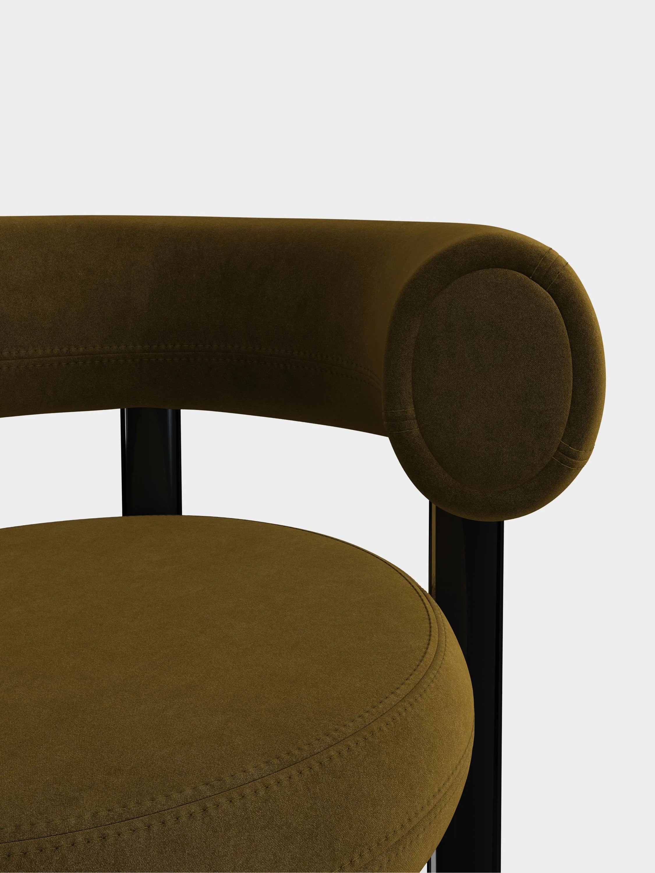 Grüner Designerstuhl von Tom Dixon 