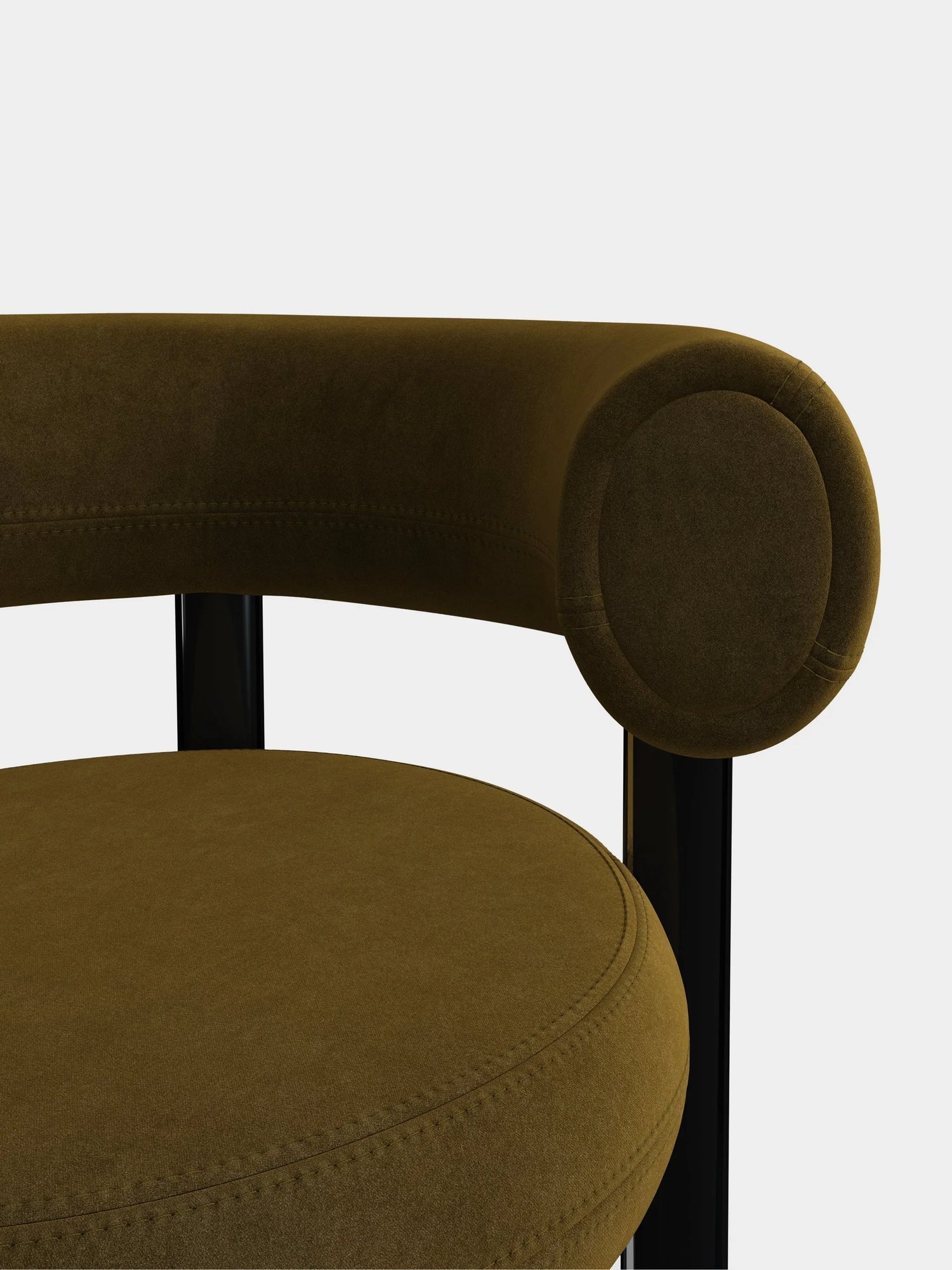 Grüner Designerstuhl von Tom Dixon 