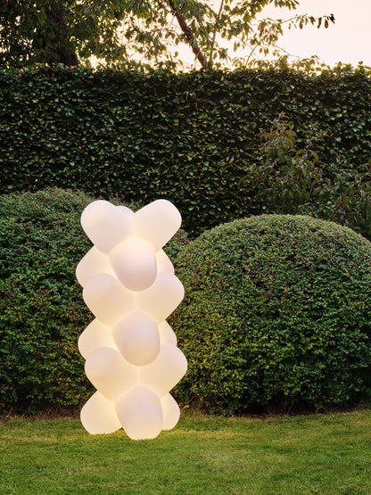 In- und Outdoor Leuchte, stapelbar - Jack Large Portable Light in Matte White von Tom Dixon