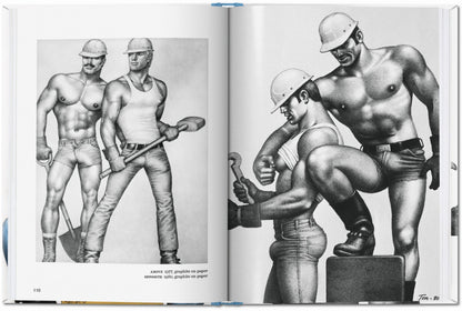 Archivskizzen von Bauarbeitern aus dem persönlichen Werk von Tom of Finland