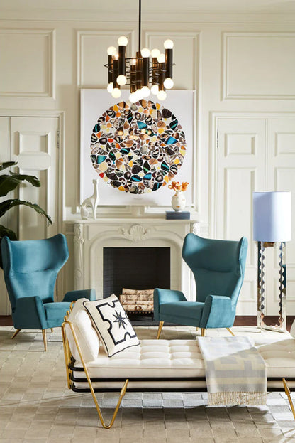 Überwurf NIXON aus 100% Babyalpakawolle in hellblau von Jonathan Adler