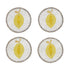 Untersetzer "Lemon" – handbestickt im 4er-Set von Joanna Buchanan
