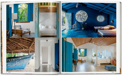Design Villen am Strand von Trancoso mit restaurierten Häusern und tropischem Ethno Stil in Bahia.