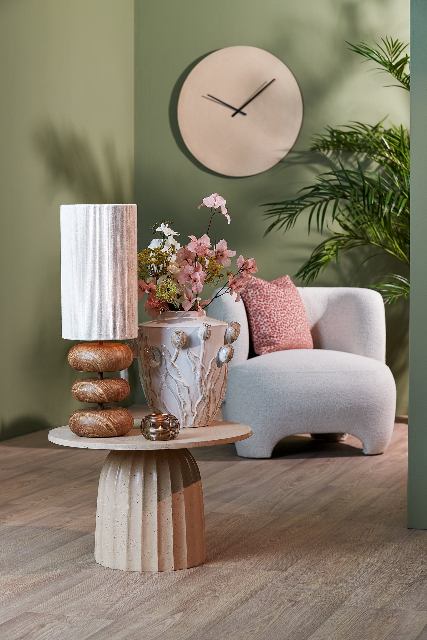 Vase JUANA crème von Light &amp;amp; Living