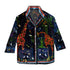 Samt Shirt GIRAFFE BLU NOTTE der Marke Ortigia Sicilia