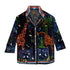 Samt Shirt GIRAFFE BLU NOTTE der Marke Ortigia Sicilia