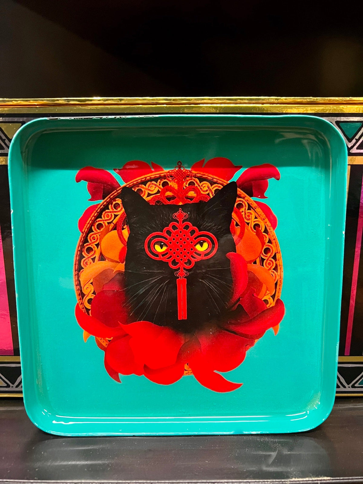 Vide-Poche Carré CHACHINO Gato 15×15 cm