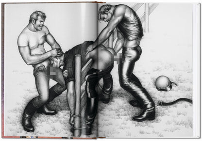 Vintage Polizeimänner Zeichnung im Stil von Tom of Finland