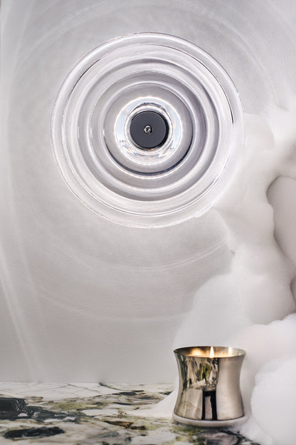 Press Large Surface Light – Clear Pressed Glass