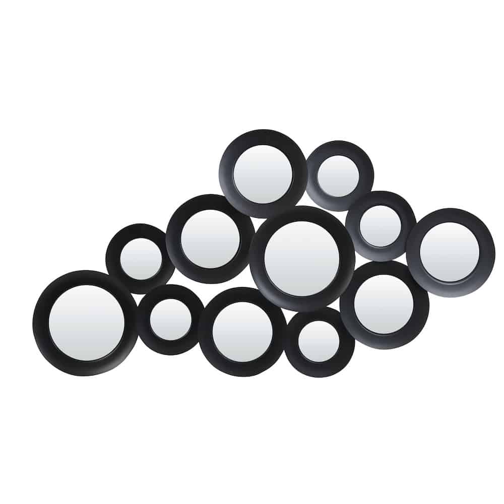 Wandspiegel ISPILU matt-schwarz