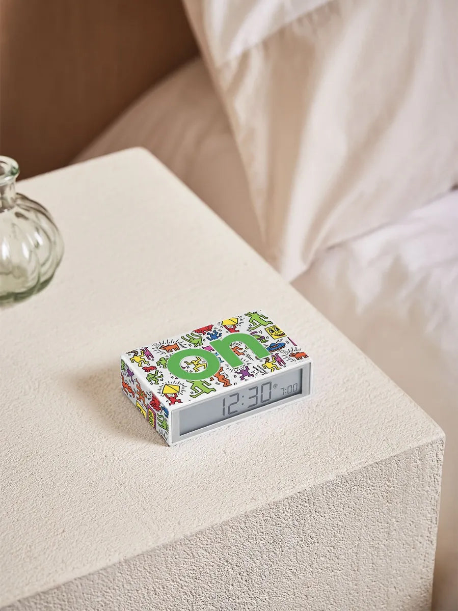 LEXON HAPPY FLIP+ x KEITH HARING Wecker