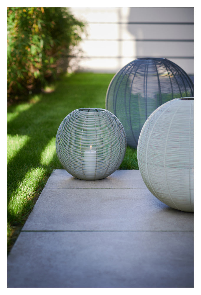 Windlicht KNOKKE hellgrau Ø 30 cm