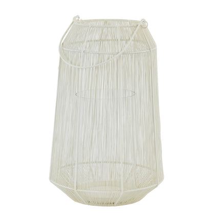 Windlicht / Laterne ODINA creme 28x46cm