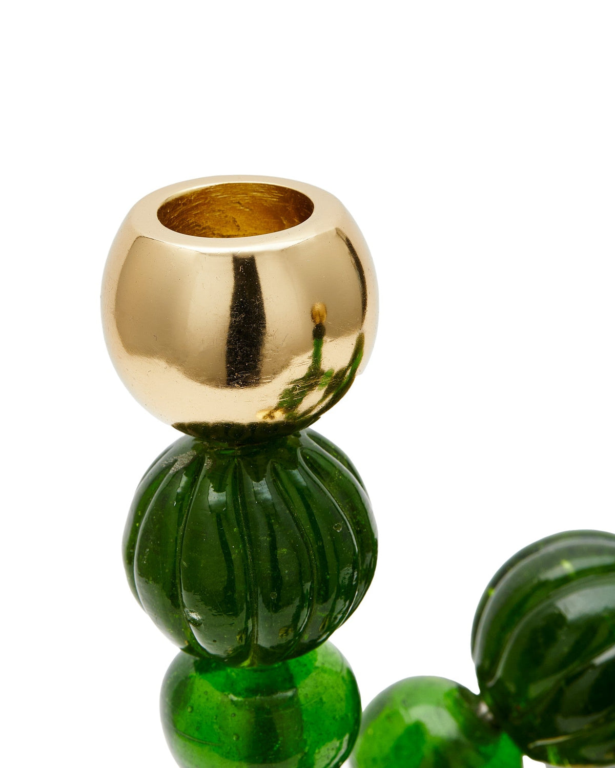 Beads Kerzenhalter nachhaltiges Glas und Metall