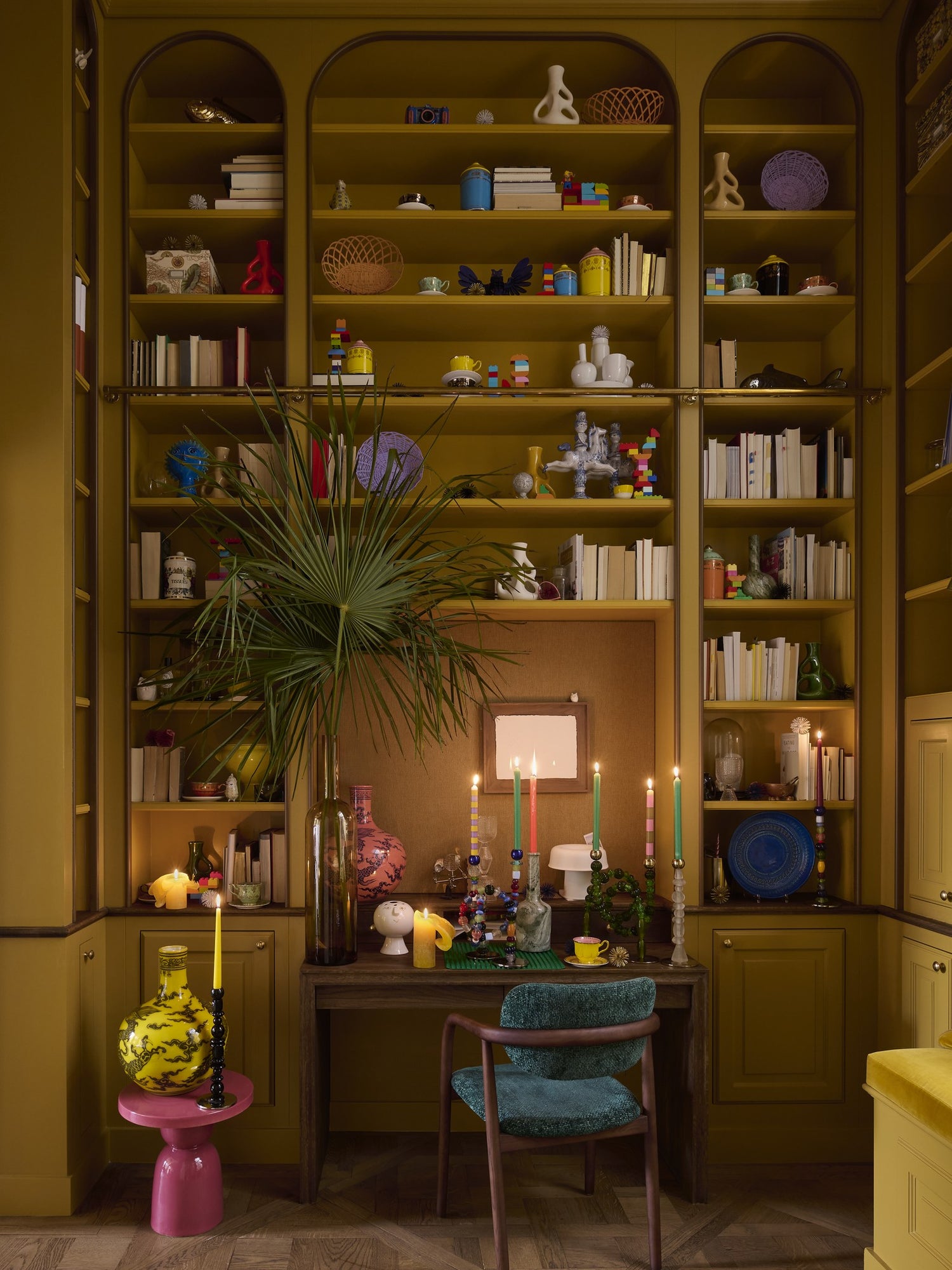 Beads Candle Holder - S recyceltes Glas und Metall Deko