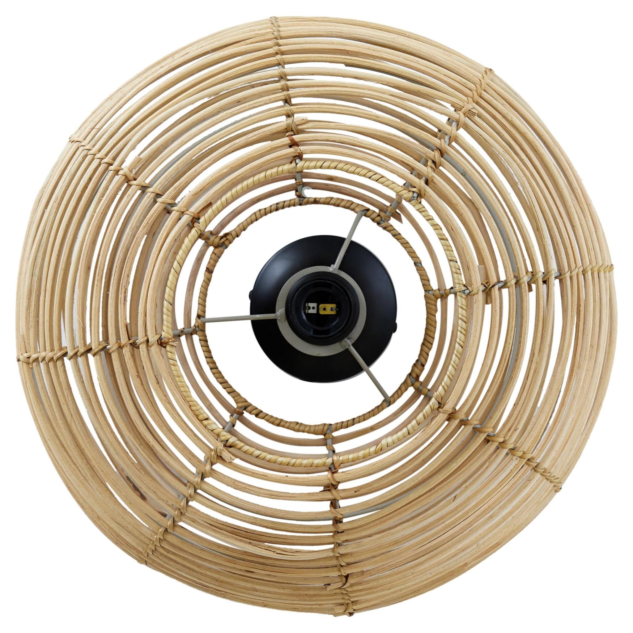 Wohnraumleuchte MILAN Rattan naturell Ø40x15 cm