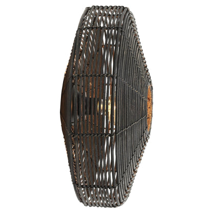 Wandleuchte MATAKA Rattan Ø51x21 cm für stilvolle Beleuchtung