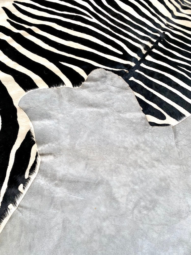 Kuhfell Teppich ZEBRA naturel